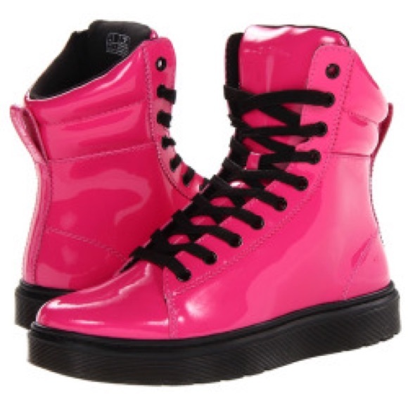 Dr. Martens Shoes - Dr. Martens MIX neon 10 hole combat boots High top